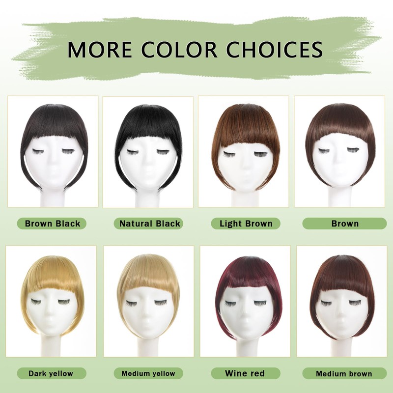 Clip on Bangs for Women Fake Bangs Clip in Bangs