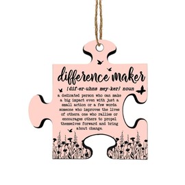 Appreciation Gifts for Women - Difference Maker Christmas Ornament, Thank You Gifts for Women Coach Mentor Employees Teacher Boss, Retirement Farewell Work Anniversary Keepsake for Coworker Friends