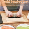 AONAYO Pack of 3 Sushi Mats, Sushi Maker, Sushi Roller,