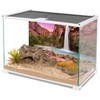 AWERT 48x24 inches Reptile Habitat Background Sunset Mountain Waterfall Terrarium