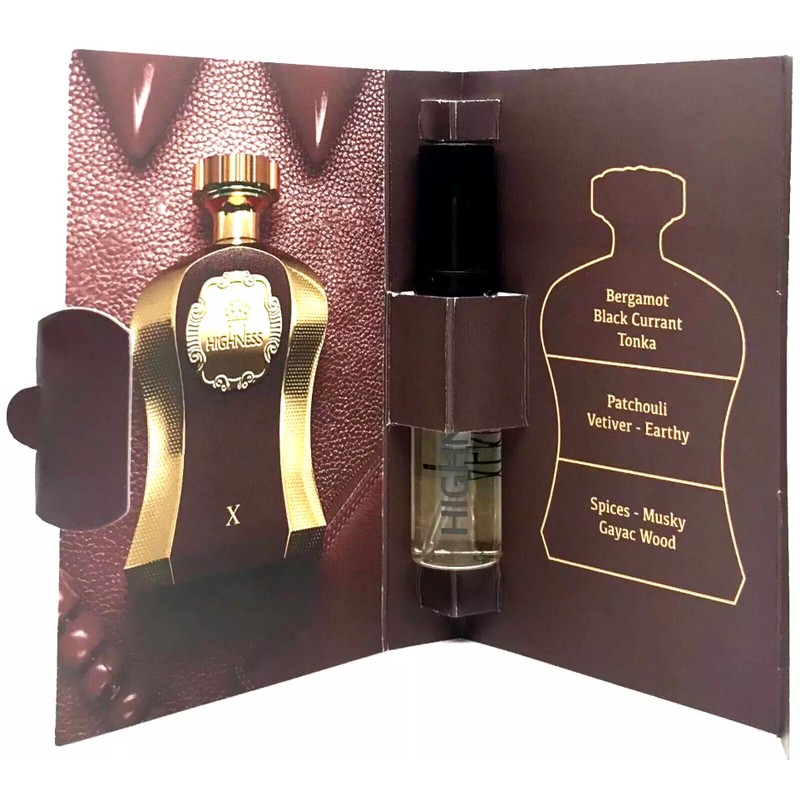 AFNAN HIGHNESS X BROWN EAU DE PARFUM VIAL SPRAY MEN