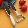 Potato Peeler, Peeler, Ergonomic, Rust-Free Carbon Steel Blade, Versatile &
