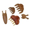 Meridian Massage Tool Kit Wood 3pcs Meridian Comb 2pcs Nose