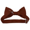 Romano Manzini Solid Cinnamon Color Men's Pre-Tied Bow Tie