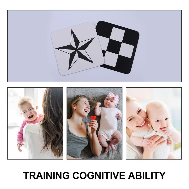 TOYANDONA High Contrast Baby Flash Newborn Black White Visual Stimulation