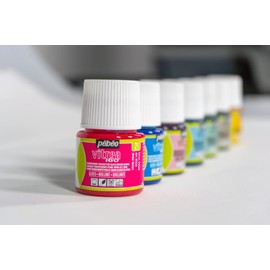 PEBEO - Transparent Glass Paint Vitrea 160°C - Pink - 45 ML