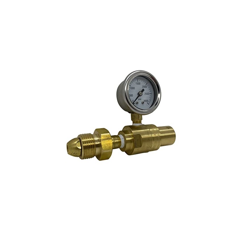 150 PSI Fixed Flow Nitrogen Tank Gas Regulator with Cylinder