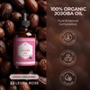 Leven Rose Jojoba Oil Organic Pure Cold Pressed Carrier Natural