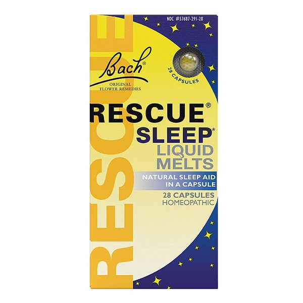 Bach Rescue Remedy Sleep Liquid Melts, 28 Capsules