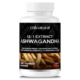 Ashwagandha 12:1 Extract, 6000 mg Strength, 120 Vegan Capsules, 4-Month Supply