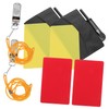 Kisangel 2 Sets Pvc Soccer Referee Cards Red Yellow Multi-purpose