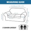 H.VERSAILTEX 3 Piece Stretch Sofa Covers for 2 Cushion Loveseat