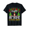 Christmas Light And OB Nurse Xmas OB Nurse Christmas T-Shirt
