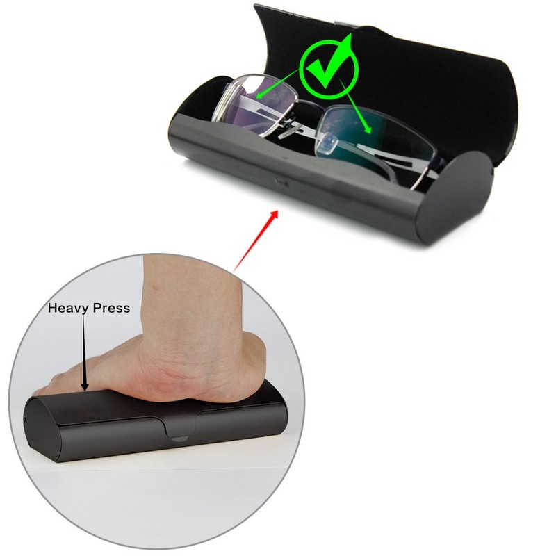EZESO Glasses Case Hard Slim Light Mens Spectacles Case for