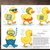 Cute Duck Wall Stickers for Bathroom – 9 Removable Waterproof