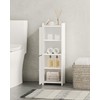Hzuaneri Bathroom Storage Cabinet, Corner Floor Cabinet with 2 Doors