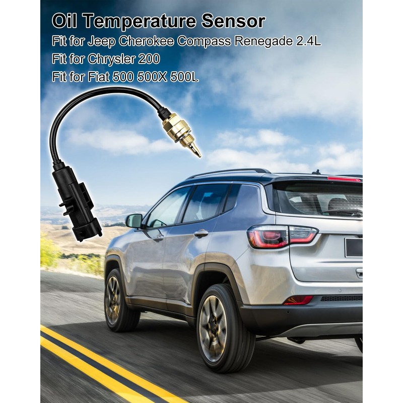 ULZOZN Engine Oil Temperature Sensor Fit for Dodge Dart Jeep