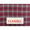 56” Wide 100% Cotton Flannel Red/Grey