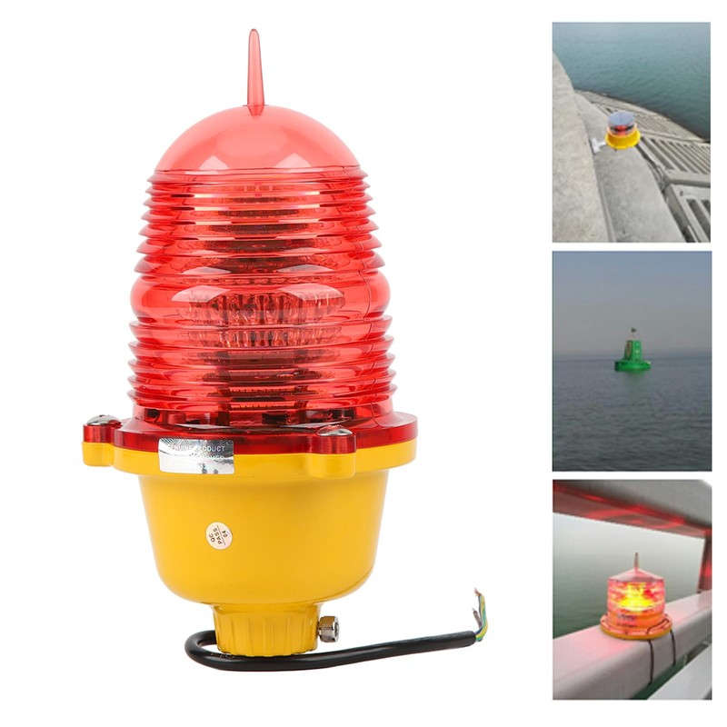 Aviation Obstruction Light, Multipurpose Warning Beacon Light High Strength Waterproof