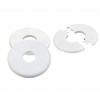 2PC Escutcheon Plate, Round Wall Split Flange Self-Adhesive Buckles Design