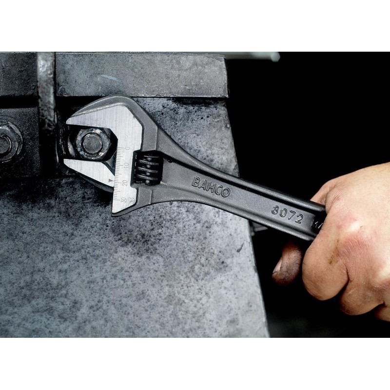 15" SAE Adjustable Industrial Black Finish Wrench