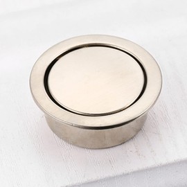 FEEIMOL Pack of 4 Tatami Hidden Handles Embedded Pull Ring Handle Round Flush Hatch Locker Hidden Handle Recessed Handles for Drawers Cupboard Invisible Handles Furniture Knobs