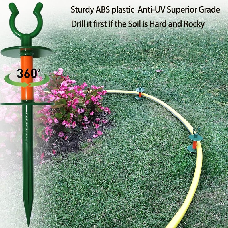 BAOLONG Garden Hose Guide Stake Garden hose guide spike Lawn