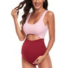 EastElegant Maternity Cutout One Piece Swimwear Ploka Dots Print Pregnancy