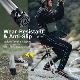 STEP2GOLD Rubber Feet Replacement Kit for Ta-Da Chair Series 2 & Series 2 PRO, Non-Slip Foot Cover, Foot Pad - Black