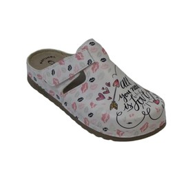 Dr Punto Rosso 7700 Clog Mules Comfort Shoes Slippers Women, Kiss