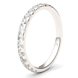 Kolibri Rings Memoire 925 Silver Women's Engagement Ring 925 Stacking Ring Cubic Zirconia Free Jewellery Case, Precious metal, Cubic Zirconia