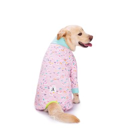 Pink Pony Surgery Recovery Suit Female Male for Dogs After Surgery Medium Large Dogs Onesie,Lightweight Dog Recovery Suit for Shedding Prevent Licking Surgical Wound,Dog Pajamas Pjs,Full Belly