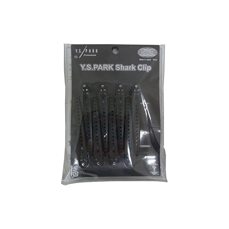 Y.S.PARK Shark Clips, Pack of 8, Black Metal