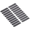 sourcing map 10 Pairs Snapback Strap Cover, Double Row 14