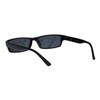 PASTL Small Rectangular Frame Sunglasses Spring Hinge Unisex Black UV