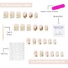 Press on Nails Medium Square OFDNE White French Tip Fake