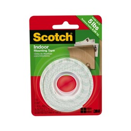 Scotch-Mount Indoor Double-Sided Mounting Tape 110H, 1/2 in x 80 in