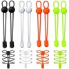 4 Pares Cordones Elasticos para Tenis, Agujetas Elasticas, Ajustables con