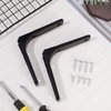 Hitchlike Set of 4, Shelf Bracket, L-Shaped, Steel Bracket, Shelf
