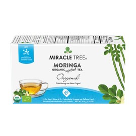 Miracle Tree - Organic Moringa Superfood Tea, 25 Individually Sealed Tea Bags, Original (Keto, Detox, Energy & Immunity Booster, Vegan, Gluten-Free, Organic, Non-GMO, Caffeine-Free)
