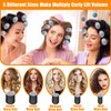 56 Pcs Velcro Hair Rollers Set with 5 Sizes, Self