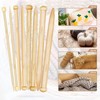 Aeelike 10mm Knitting Needles UK, 35cm Long Chunky Bamboo Knitting