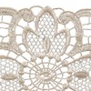 Pack of 6 Floral Lace Oval Doilies 100% Polyester Traditional