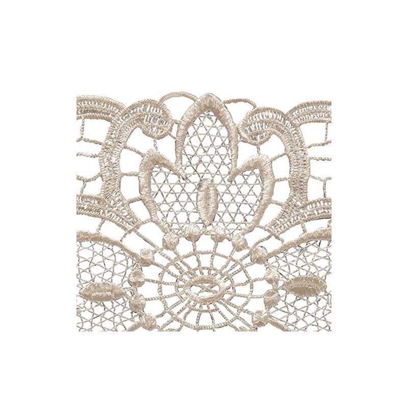 Pack of 6 Floral Lace Oval Doilies 100% Polyester Traditional