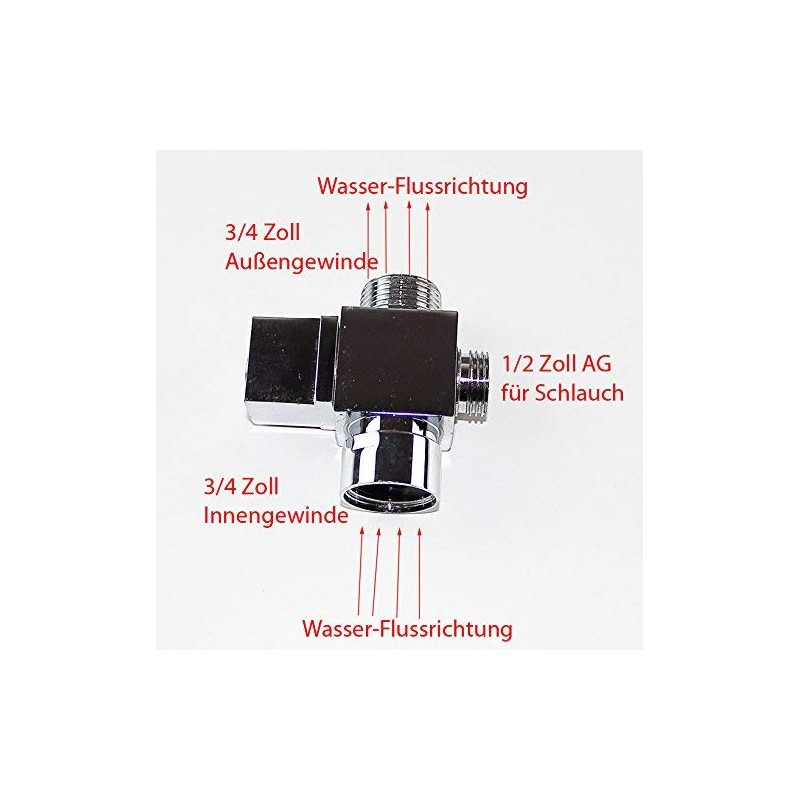 3-Way Valve Pilot-Air Valve Finery Diverter Valves Switch 3/4Female to