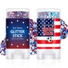 2Pcs White Blue Red Body Glitter Stick | Face Hair