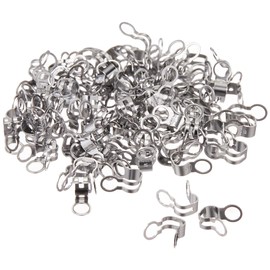 Nissa Chain Brass Coupling for Ball Chain Diameter 0.09 / 0.1 inch (2.3 / 2.5 mm) Pack of 100 BBP-25K Chrome