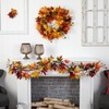 Nearly Natural 6ft. Autumn Maple Leaf and Berry Fall Garland
