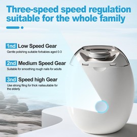 Automatic Electric Nail Clipper,3-Speed Quiet Nail Grinder with Nail Catcher, 2026 New Universal Automatic Fingernail Grinder, Automatic Nail Trimmer with Light and Nail Scraps Storage.