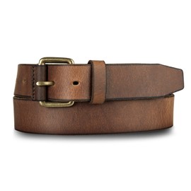 Lucky Brand Women Leather Casual Wear Belt, Covered Roller-Dark Brown, 38"